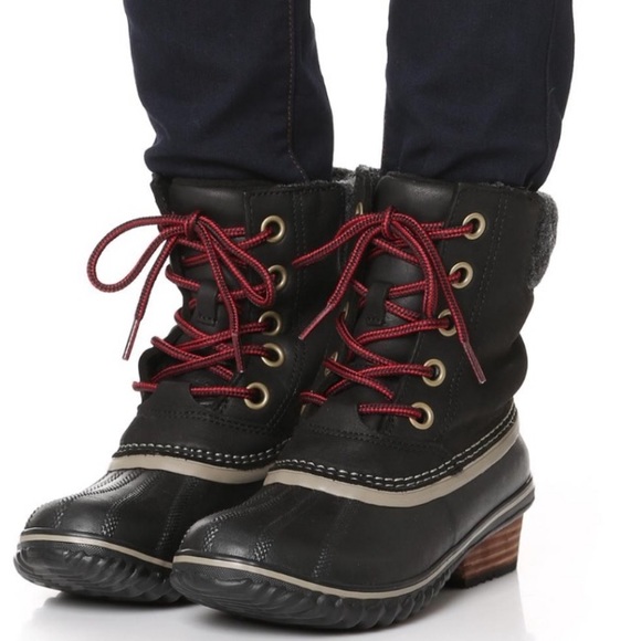 SOREL NWT SLIMPACK LACE II BOOTS BLACK KETTLE - Picture 10 of 10
